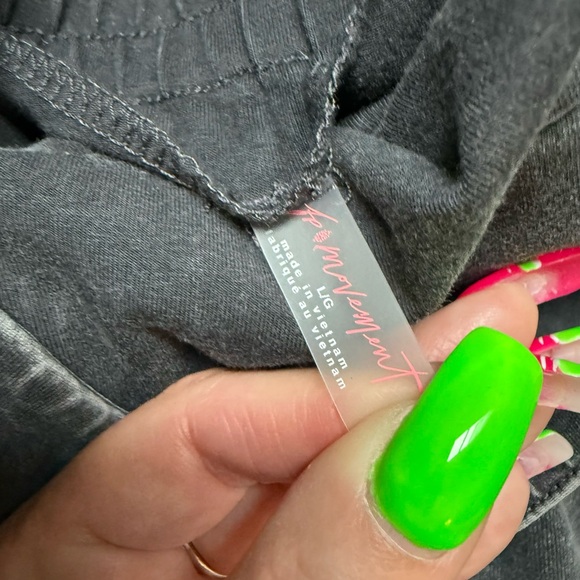 SOLD-NWOT-FREE PEOPLE-FREE MOVEMENT charcoal black/gray Jumpsuit - Picture 7 of 7